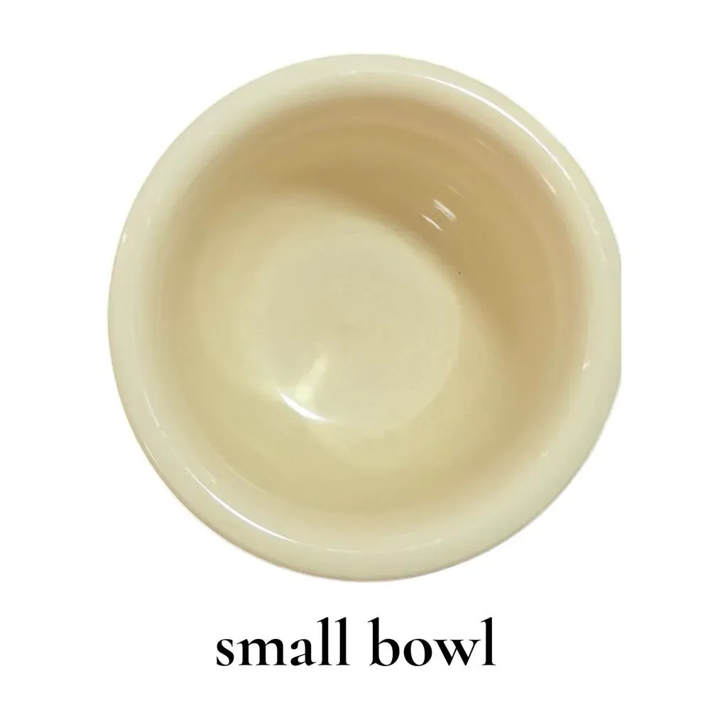 Vintage Corelle Secret Garden Mixing Bowl Set 1Qt 3Qt Yellow Floral Stoneware
